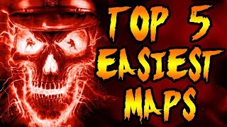 Top 5 EASIEST MAPS in Zombies Call of Duty Black Ops 3 Black Ops 2 BO amp WAW Zombies Gameplay [upl. by Nino]