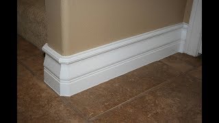 how to install baseboard the fast and easy way [upl. by Aiuqram]