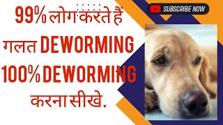 Dogs के पेट के कीड़े का इलाज ‌‌‌और दवाएं  How to Deworm a Puppy Yourself At Home  Dog care info [upl. by Mycah]