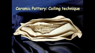 Basic handbuilding pottery Coil building sculpture form [upl. by Laise]