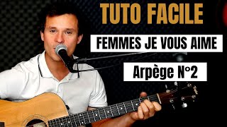 Tuto guitare Julien Clerc  Femmes je vous aime Accords et Paroles [upl. by Jareen]