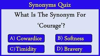 Synonyms Quiz 20 Can You Score 1010 [upl. by Demetra640]