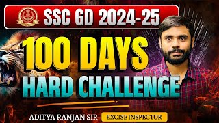 SSC GD 100 DAYS HARD CHALLENGE 🎯 GD मे 160160 कैसे SCORE करें  Best Study Plan by Aditya sir [upl. by Weslee]