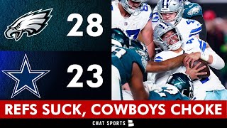 Refs SCREW Cowboys In 2823 Loss vs Eagles Dak Prescott Almost Pulls Off Comeback Dallas Chokes [upl. by Keryt]