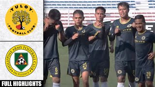 Tuloy FC vs Philippine Army FC  PFL 2024 Full Highlights [upl. by Ashti]