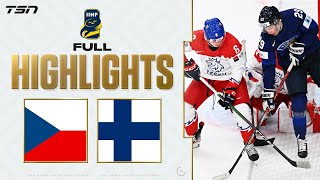 Czechia vs Finland FULL HIGHLIGHTS  2024 World Junior Championship Bronze Medal Game [upl. by Kcirredal483]