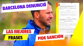 ⚽ BARCELONA PIDE SANCIÓN PARA ALEX PALLARÉS DT DE MACARÁ [upl. by Pinebrook]