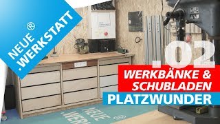 24 Werkbank amp Schubladen selber machen  Schrank Korpus zusammen bauen [upl. by Eemak713]