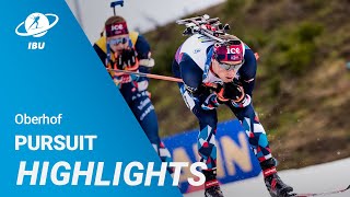 World Cup 2324 Oberhof Men Pursuit Highlights [upl. by Acirrej883]