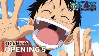 One Piece  Opening 5 【Kokoro no Chizu】 4K 60FPS Creditless  CC [upl. by Meyeroff]