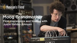 Moog Grandmother Synthesizer  First Impressions and Sounds with Justin MeldalJohnsen [upl. by Ades]