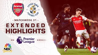 Arsenal v Luton Town  PREMIER LEAGUE HIGHLIGHTS  432024  NBC Sports [upl. by Ursala]