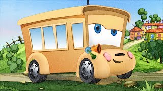 The wheels on the bus Nursery Rhyme with appMinkcom preschool kindergarten songs Pencil Drawing [upl. by Eineeuq116]