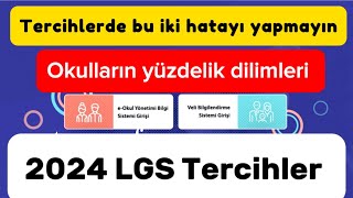 Tercih yaparken nelere dikkat edelim  Okulların yüzdelik dilimleri [upl. by Batha]