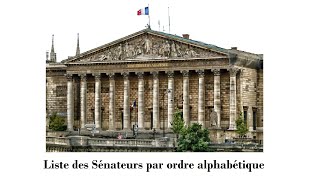 Site de la liste des Sénateurs par ordre alphabétique 2021 [upl. by Marylinda]