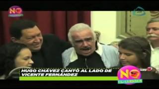 Hugo Chávez cantó junto a Vicente Fernández [upl. by Nolaj84]