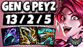 Jinx vs Caitlyn ADC  Gen G Peyz  Patch 1418 Korea Challenger ✅ [upl. by Shawn]