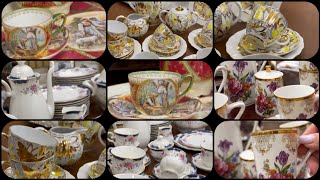 new collection Tea set  tea set designs  Fancy tea set  Tea cup designs  25 CrockeryDesings [upl. by Brietta]