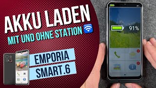 Emporia Smart 6  Aufladen  Akku laden • 🎧 • 🔋 • 🔌 • Anleitung  Tutorial [upl. by Akenihs]