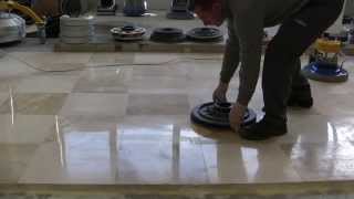 EASY KIT FOR POLISHING MARBLE FLOORS SUPERSHINE amp SPONGELUX [upl. by Kared]