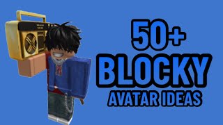 50 ROBLOX BLOCKY AVATAR IDEAS  BLOCKY AVATAR IDEAS  ROBLOX BOY OUTFITS [upl. by Anaicilef875]