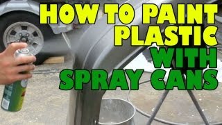 How to paint plastic with spray cans [upl. by Rettuc152]