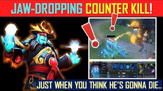 Storm Spirit vs QOP  JAWDROPPING Counter Kill Dota 2 [upl. by Doraj3]