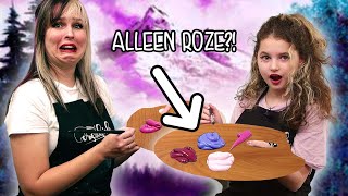 MIJN DOCHTER KIEST MIJN VERF  Bob Ross Challenge met Emily [upl. by Reh]