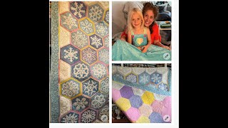 SNOWFLAKE QUILT FINISHED  TWIRLY GIRL [upl. by Ahsiken]