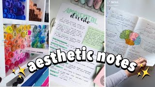 Aesthetic pretty notes✨  Tiktok compilation [upl. by Seessel]