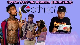 I Spent 150 On Boxers Was It Worth It  PART 2 6 Ethika Items Unboxing [upl. by Oregolac]