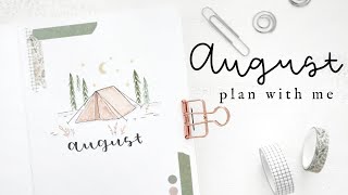 Plan With Me August 2021  Bullet Journal Monthly Setup [upl. by Ainoz]