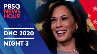 WATCH LIVE 2020 Democratic National Convention  Night 3 Special Coverage amp Analysis  PBS NewsHour [upl. by Nilreb741]