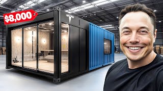 Elon Musk quotI Am Releasing Teslas 8000 Foldable Tesla Home Todayquot [upl. by Madora]