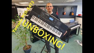 New Yamaha PSRE473 Keyboard  Unboxing amp Tour  4K UHD  Rimmers Music [upl. by Acassej449]