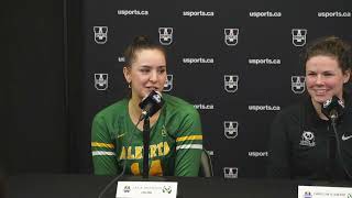 QF 2 Match  Alberta Vs Montreal  2024 U SPORTS Womens Volleyball Championship  PostGame Media [upl. by Ria]