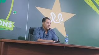 Waqar Younis fress conference  champion cup aur Pakistan team  ke Hawale se baat Kiya [upl. by Efioa943]