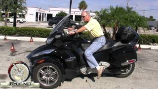 2010 CanAm Spyder RT Riding Position  RTS [upl. by Ainola]