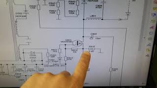 LG 32LF565B EAX66445501 LGP32D 15CH1 REFORMA CORRIENTE DE LEDS R816 CALCULO POTENCIA [upl. by Tien]