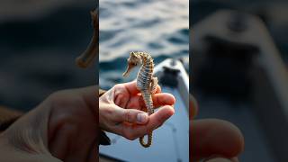 Rare giant seahorse trendingshorts seahorse seafood fishing unseen viralshorts [upl. by Xonk]