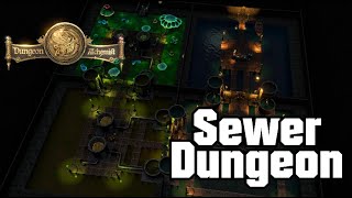 Dungeon Alchemist  Sewer Dungeon  TTRPG Battle Map amp encounters  CMDRAconite [upl. by Cleon599]