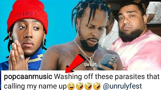 OMG Popcaan Call Vershon A Parasitequot ROMEICH Reacts [upl. by Aihsat913]