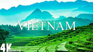 Birds Eye View of VIETNAM in 4K UHD 24 HOUR Aerial Film with Relaxing Music  Relaxation Film 4K [upl. by Akinahs599]