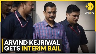 Delhi CM Arvind Kejriwal gets interim bail till June 1 in liquor policy scam case  WION News [upl. by Brasca108]