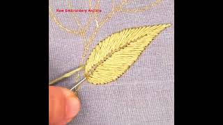 Leaf Embroidery Designs  Raw Embroidery Designs [upl. by Oniskey848]