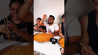 10X SPICY KOREAN NOODLES CHALLENGE with CHOPSTICKS😱INDIA Vs AMERICA COMPETITION🔥 shorts​ eating​ [upl. by Yrred]