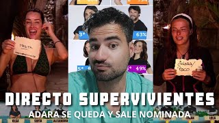 SUPERVIVIENTES ALL STARS ADARA se QUEDA y sale NOMINADA con OLGA y JORGE  Hablamos de tele [upl. by Josy]