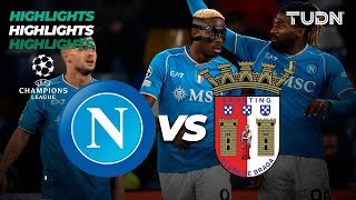 Napoli vs Braga  HIGHLIGHTS  UEFA Champions League 202324  TUDN [upl. by Lewellen]