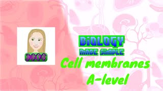 Cell membranes Alevel AQA Biology [upl. by Anelah]