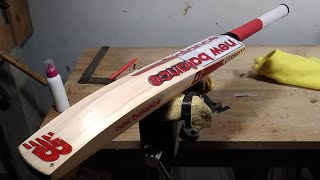 Full Repair amp Refurbishment of Cricket Bat New Balance DC 1080 Junior [upl. by Conrad]